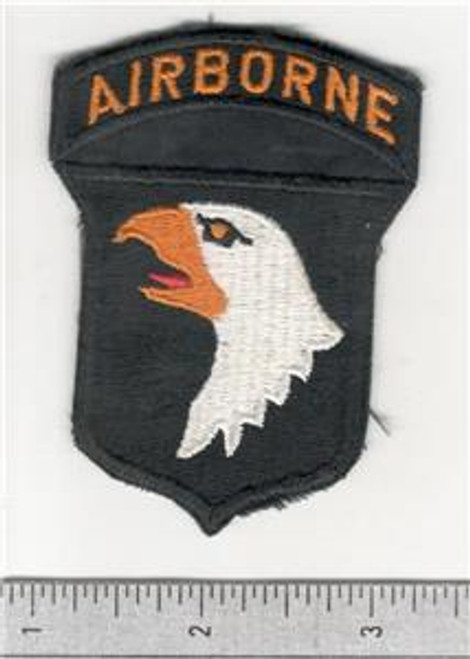 German Made Gold Eye US Army 101st Airborne Division Patch Black Insert Inv# B610