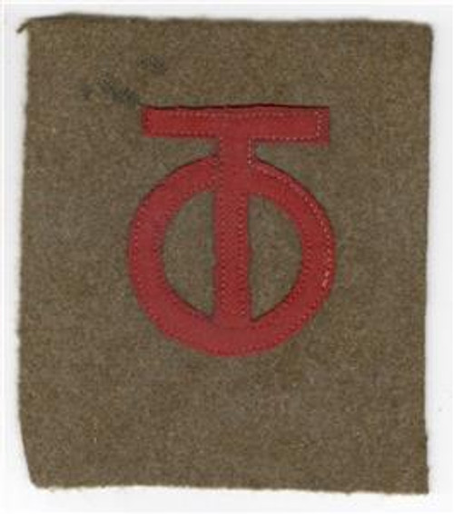 WW 1 US Army 90th Division 4" X 3-1/2" Patch Inv# Q328
