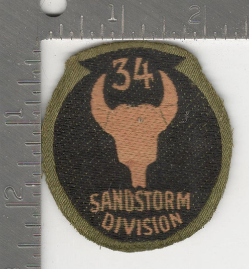 WW 1 US Army 34th Division Patch Inv# 128