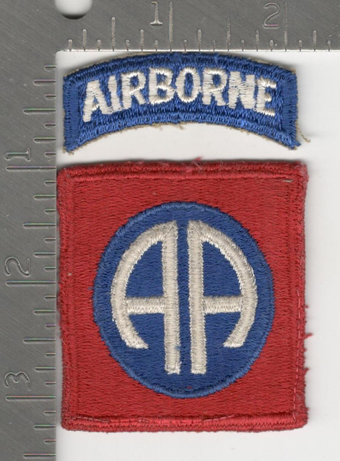 WW 2 US Army 82nd Airborne Patch & Tab Inv# K2726