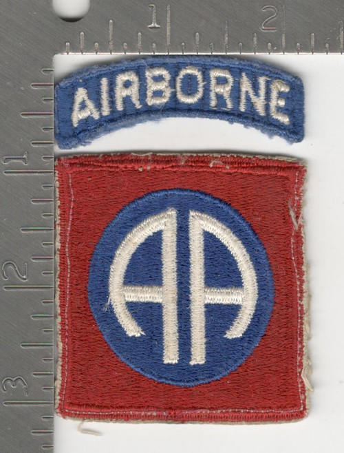 WW 2 US Army 82nd Airborne Patch & Tab Inv# K2727