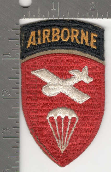 Rare WW 2 US Army Airborne Command Ribbed Weave Gemsco Patch Inv# K2531