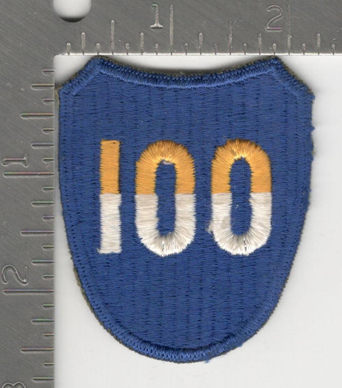 WW 2 US Army 100th Infantry Division Reversed Color 100 Patch Inv# K2778