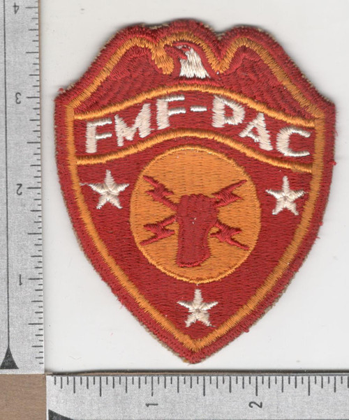 Detailed Feathers WW 2 USMC FMF-PAC Headquarters Patch Inv# N737