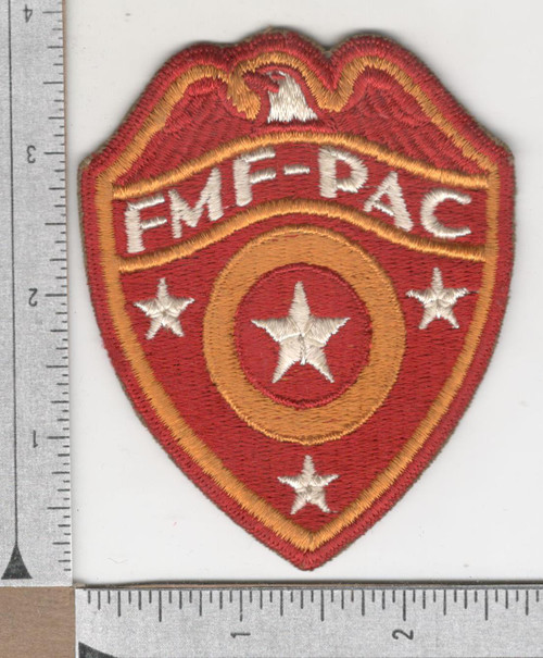 Detailed Feathers WW 2 USMC FMF-PAC White Star Supply Patch Inv# N736