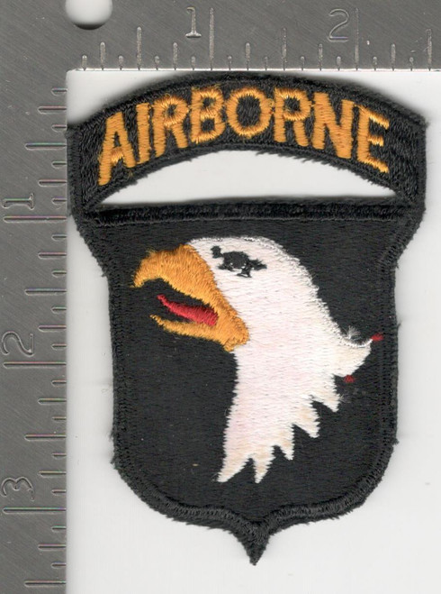 WW 2 US Army 101st Airborne Division Black Back Patch Inv# K1001