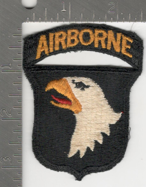 WW 2 US Army 101st Airborne Division Black Back Patch Inv# K1000