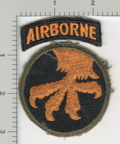 WW 2 US Army 17th Airborne Division Patch & Tab Inv# K2833