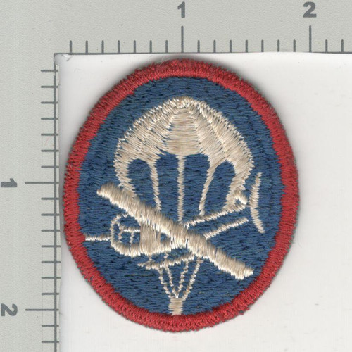 German Occupation Made WW 2 US Army Enlisted Paratrooper Glider Garrison Cap Patch Inv# K2874