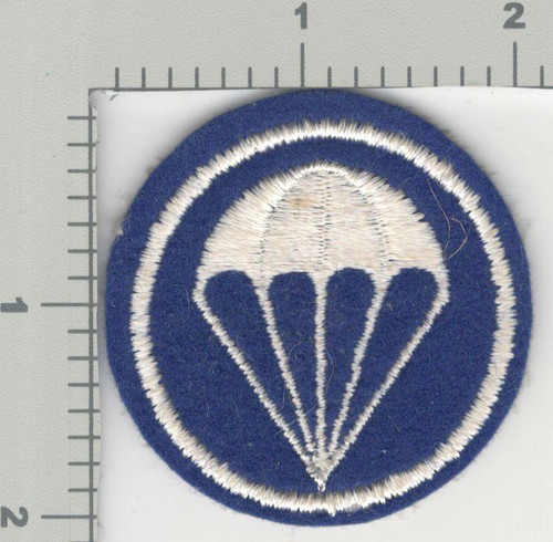 WW 2 US Army Infantry Parachute Garrison Cap Patch Inv# K2916