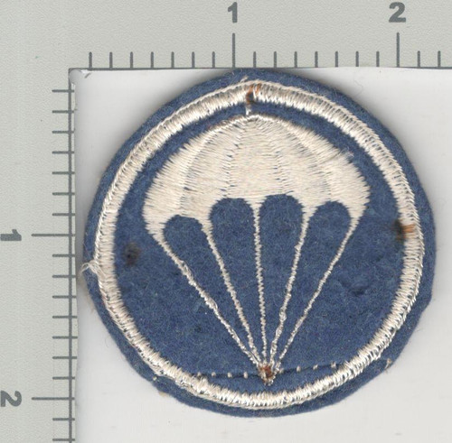 WW 2 US Army Infantry Parachute Garrison Cap Patch Inv# K2918