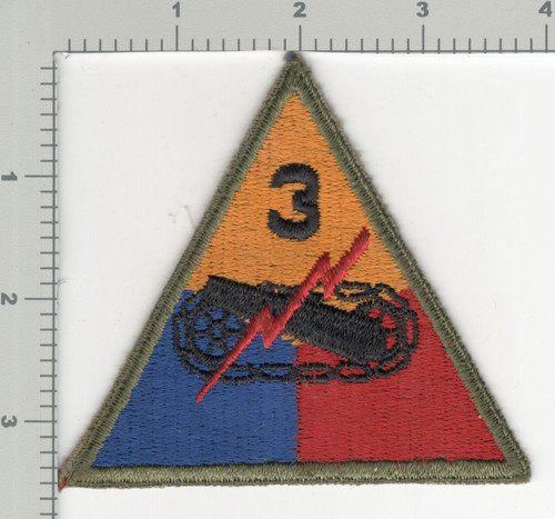 WW 2 US Army 3rd Armored Division Patch Inv# K1334