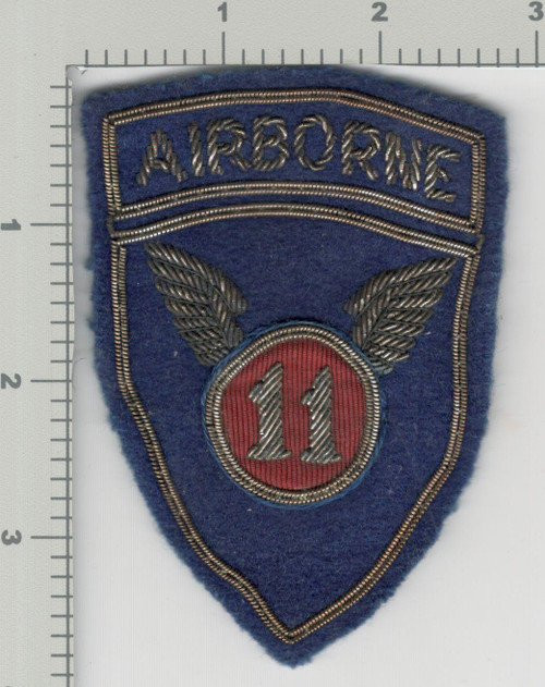 WW 2 Philippine Made 11th Airborne Division Bullion Patch Inv# K3013