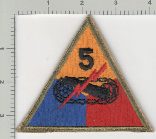 WW 2 US Army 5th Armored Division Patch Inv# K1350