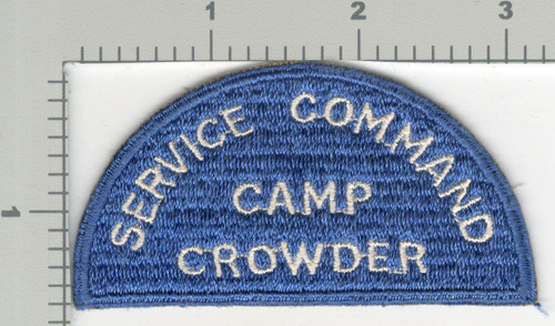WW 2 US Army Service Command Camp Crowder Patch Inv# K3045