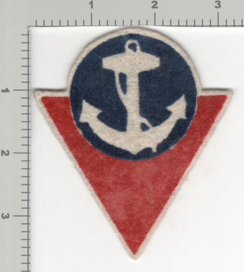 WW 2 US Homefront High School Victory Corps Sea Silkscreen on Wool Patch Inv# K3051