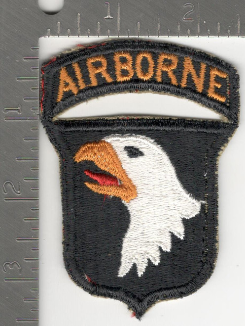 WW 2 US Army 101st Airborne Division Patch Attached Tab Inv# K1007