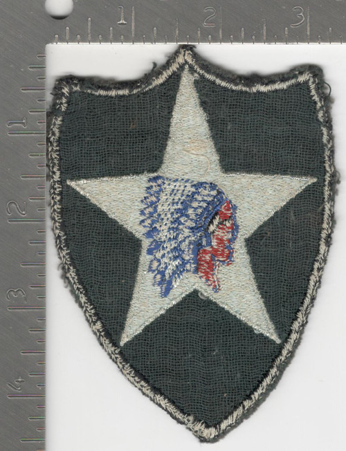 WW 2 US Army 2nd Infantry Division Twill Patch Inv# K0189