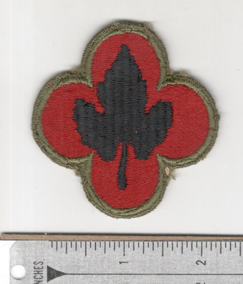 WW 2 US Army 43rd Division OD Border Greenback Patch Inv# N234
