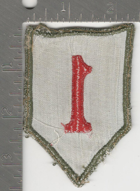 Italian Made WW 2 US Army 1st Infantry Division Silk Patch Inv# K0116