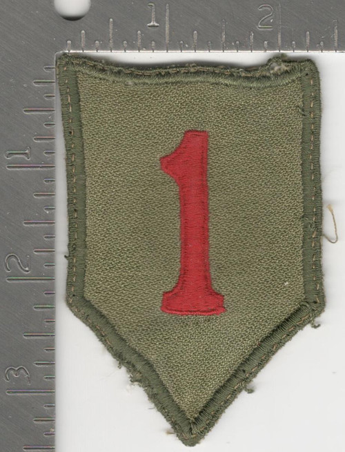 Italian Made WW 2 US Army 1st Infantry Division Silk Patch Inv# K0116