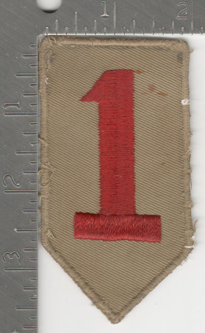 Pre WW 2 US Army 1st Infantry Division Twill Patch Inv# K0122