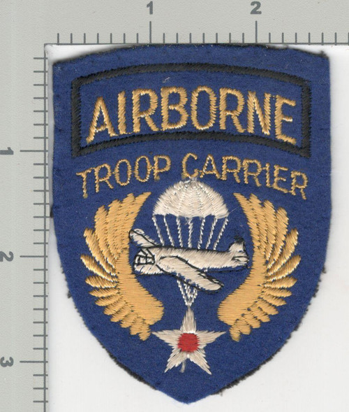 British Made Wool Airborne Troop Carrier Patch C-47 Type Aircraft Inv# K3231