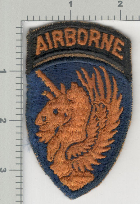 WW 2 US Army 13th Airborne Division Blue Border Patch Inv# K3234