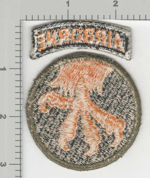 WW 2 US Army 17th Airborne Division Reversed Talons Patch & Tab Inv# K3242