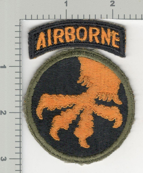 WW 2 US Army 17th Airborne Division Patch & Tab Inv# K3266