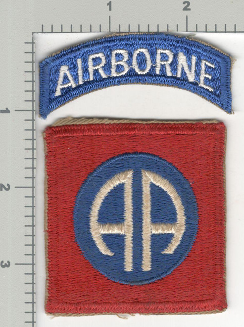 WW 2 US Army 82nd Airborne Patch & Tab Inv# K3284