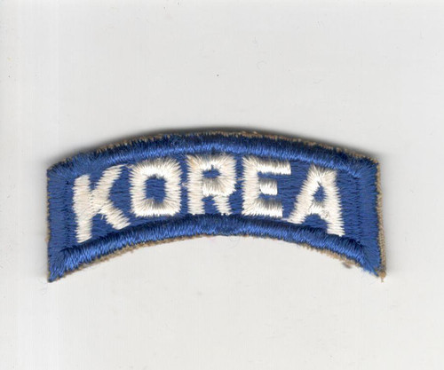 Original Cut Edge No Glow US Army Korea Tab Inv# S018
