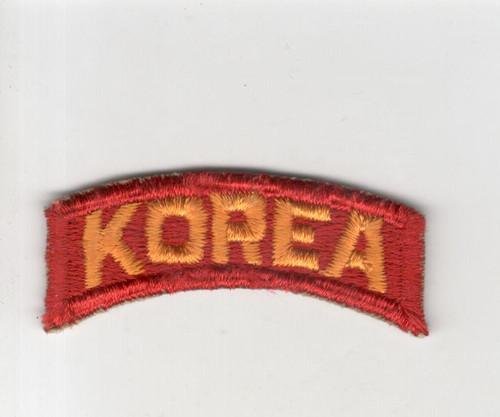 Original Cut Edge No Glow US Army Korea Tab Inv# S023