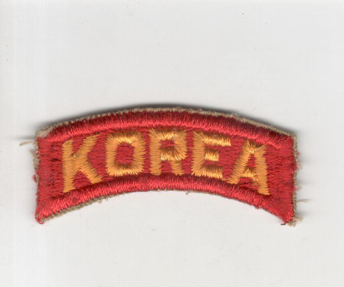 Original Cut Edge No Glow US Army Korea Tab Inv# S025