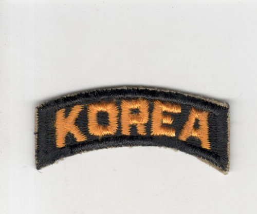 Original Cut Edge No Glow US Army Korea Tab Inv# S029