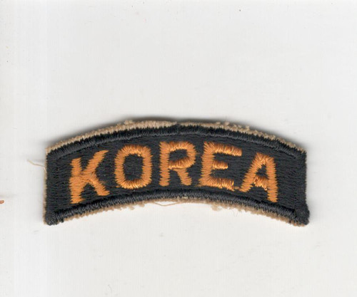 Original Cut Edge No Glow US Army Korea Tab Inv# S031