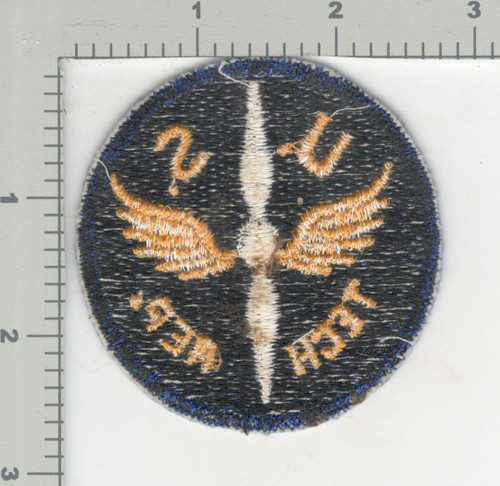 WW 2 US Army Air Force Air Tech Rep Black Back Patch Inv# K3502