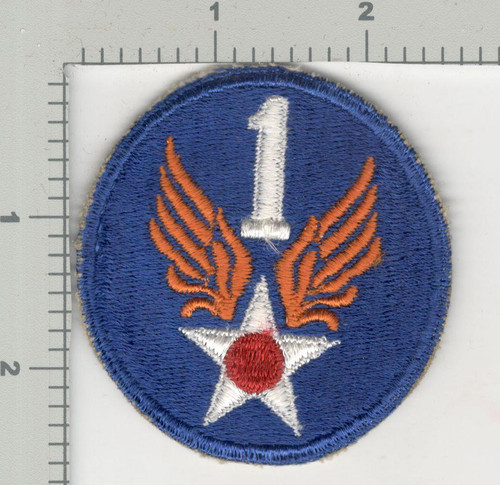 WW 2 US Army Air Force 1st Air Force Patch Inv# K3599