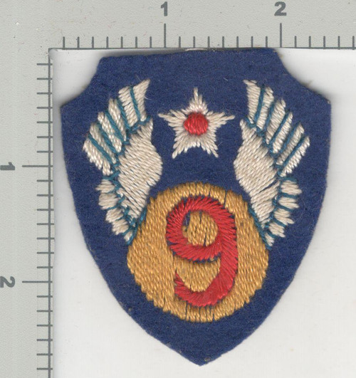 British Tailor Made WW 2 US Army 9th Air Force Wool Patch Inv# K3638