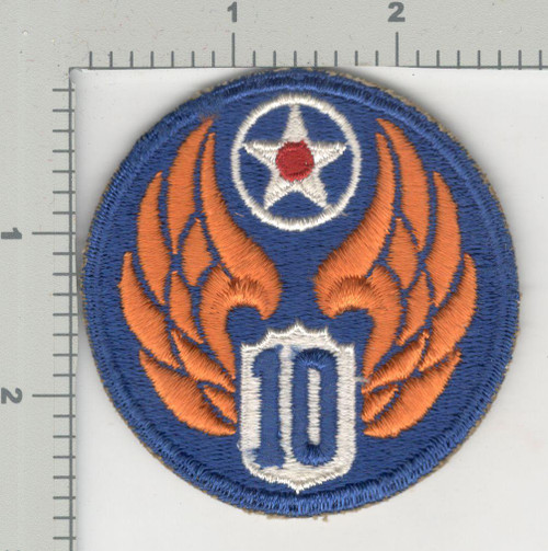 WW 2 US Army Air Force 10th Air Force Patch Inv# K3645