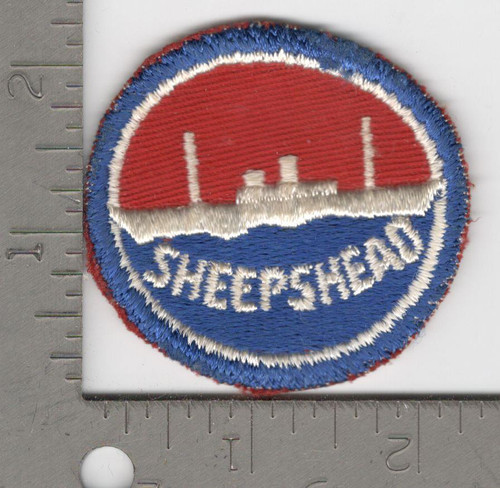 WW 2 US Navy Sheepshead Bay Cap Patch Inv# N1035