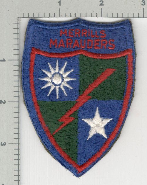 1945 Jeanette Sweet Collection Patch #62 Merrills Marauders
