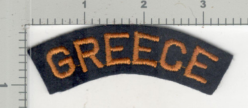 1945 Jeanette Sweet Collection Patch #81 Greece Volunteer / Mercenary