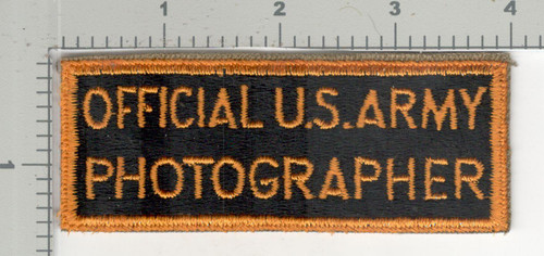 1945 Jeanette Sweet Collection Patch #134 Official US Army Photographer