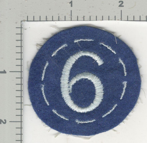 1945 Jeanette Sweet Collection Patch #164 40's made WW1 6th Corps