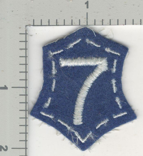 1945 Jeanette Sweet Collection Patch #166 40's made WW1 7th Corps