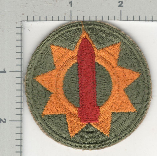 1945 Jeanette Sweet Collection Patch #254 9th Coast Artillery District