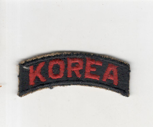 Original Cut Edge No Glow US Army Korea Tab Inv# S034