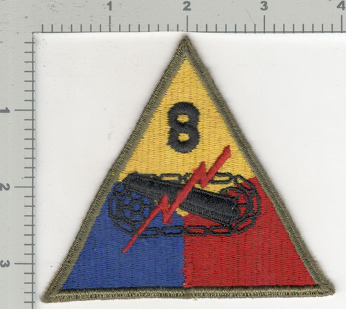 1945 Jeanette Sweet Collection Patch #289 8th Armored Division