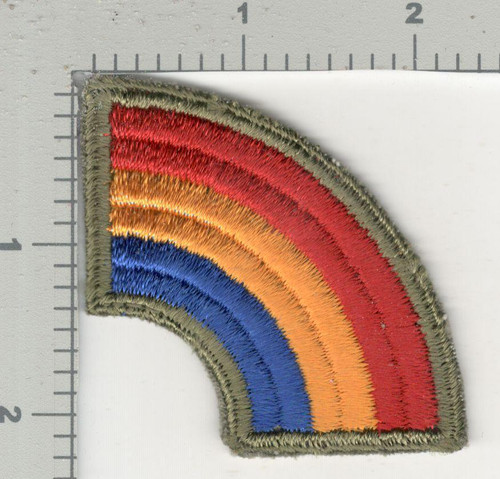1945 Jeanette Sweet Collection Patch #393 42nd Infantry Division Ribbed Weave
